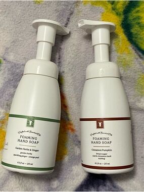 Pink Zebra Foaming Hand Soap Bottles - Green & Brown Accents